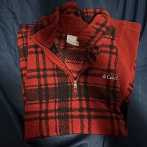 Men’s Columbia long sleeve fleece quarter zip L